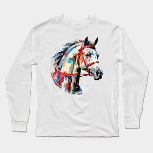 Horse Animal Freedom World Nature Beauty Abstract Long Sleeve T-Shirt